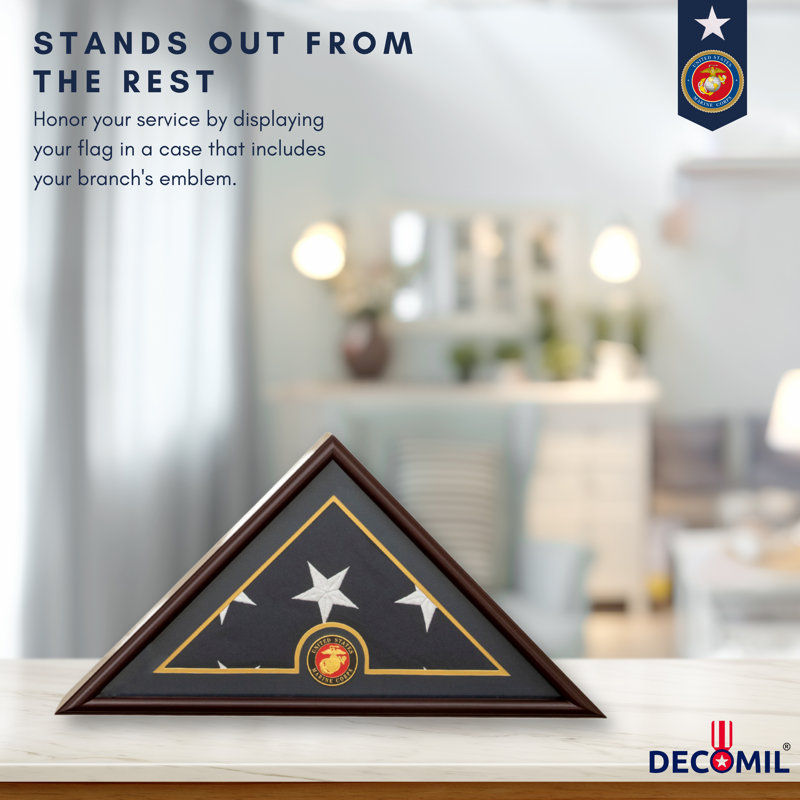 Marine Flag Display Case & Reviews Wayfair